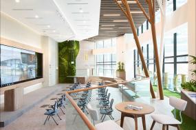 高档办公室植物装修效果图