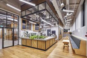 高档办公室绿植装修效果图