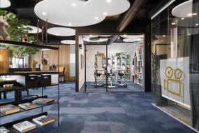 2018年办公室绿色植物装修效果图