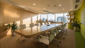 多功能会议桌装修实景图图片