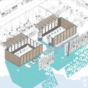办公室平面布局装潢图片