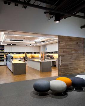 高档办公室茶水间装修图片