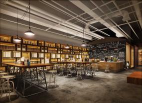 高端新中式办公室装修效果图