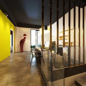 新中式办公室设计装潢图片