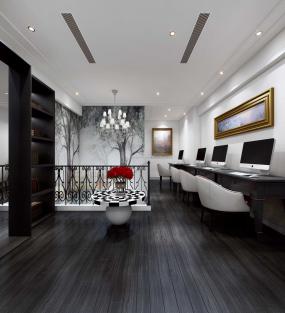 新中式办公室装饰图片