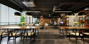 新中式办公室设计装饰图片