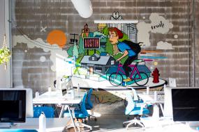 上海个性办公室装修实物图片