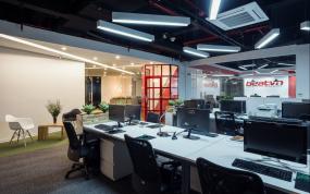 上海室内办公室装修实景图片