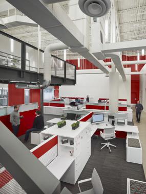 上海高档办公室装修实物图片