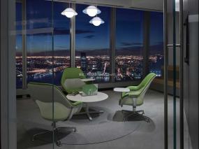 上海办公室地板装潢设计效果图片