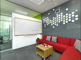 最新上海办公室地板装饰实景图