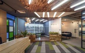 上海办公室地板装修图片