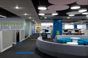 高档上海办公室地板装修图片