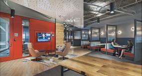 最新小型loft办公室装饰效果图片