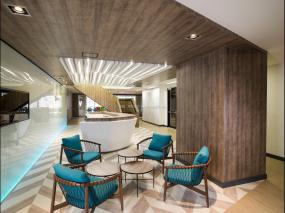 敞开式办公室装修实景图片