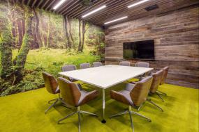 办公室生态木吊顶装修图片