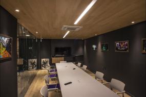 办公室生态木吊顶装潢设计效果图片