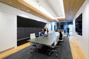 办公室生态木吊顶效果图