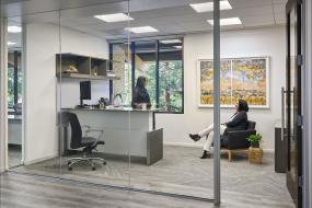 办公室pvc扣板吊顶装饰装修效果图