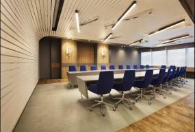 办公室格栅吊顶装修实景图片