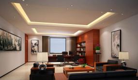 高档办公室文件柜装修效果图