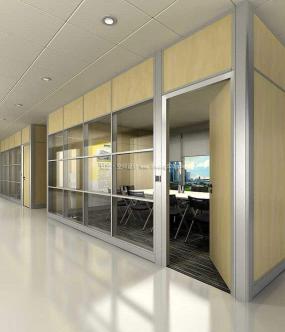 办公室屏风装潢设计效果图片