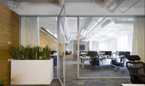 办公室屏风装修高清图片