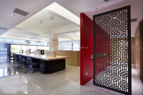 高档办公室屏风装修图片