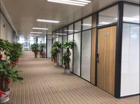 办公室屏风装潢效果图片