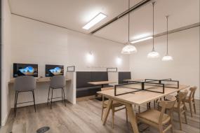 高档办公室石膏板吊顶装修图片