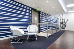 办公室石膏板吊顶装修实景图图片