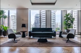 办公室石膏板吊顶装潢设计效果图片