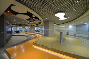 办公室石膏板造型顶装修实景图片