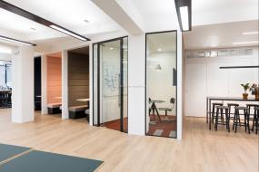 办公室石膏板造型顶装潢效果图