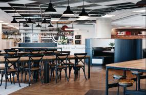 裸顶办公室装饰装修效果图