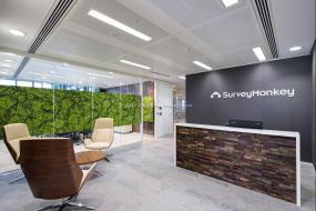 办公室石膏板背景墙装饰图