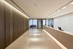 办公室石膏板背景墙装修效果图