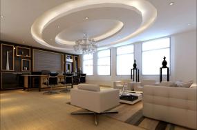 办公室天花石膏板装饰图