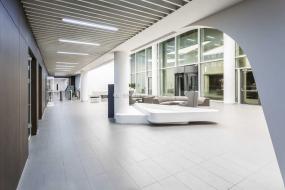 办公室石膏板背景墙装饰装修效果图