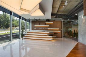 办公室石膏板背景墙装修效果图片