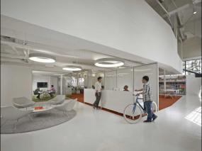 办公室石膏板背景墙装饰装修图片