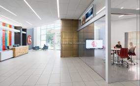 办公室天花石膏板装修实物图片