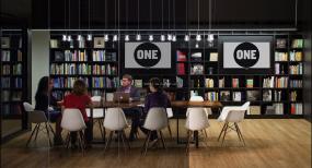 美国办公室装潢效果图片