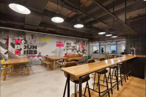 美国公司办公室装修高清效果图