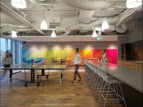 美国公司办公室装修装潢效果图