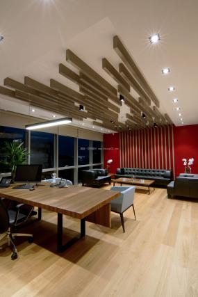 最新人力资源公司办公室装饰实景图