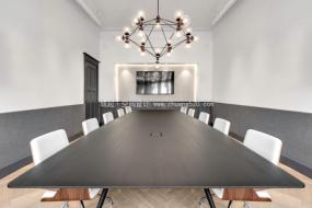 高档办公室拼花地板装修效果图