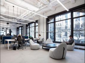 办公室拼花地板设计装饰图