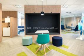 办公室拼花地板设计装修图片