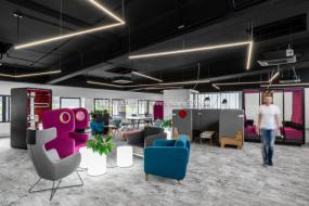 办公室拼花地板装饰效果图片